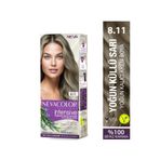 Neva Color INTENSIVE 8.11 YOĞUN KÜLLÜ SARI Kalıcı Krem Saç Boyası Seti