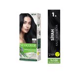 Neva Color Natural Colors 1. SİYAH Kalıcı Krem Saç Boyası Seti
