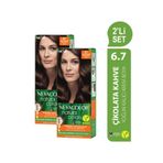 Neva Color Natural Colors 2'Lİ SET 6.7 ÇİKOLATA KAHVE Kalıcı Krem Saç Boyası Seti