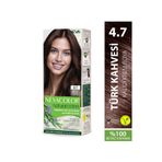 Neva Color Natural Colors 4.7 TÜRK KAHVESİ Kalıcı Krem Saç Boyası Seti