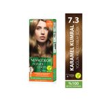 Neva Color Natural Colors 7.3 KARAMEL KUMRAL Kalıcı Krem Saç Boyası Seti