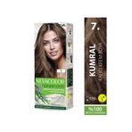 Neva Color Natural Colors 7. KUMRAL Kalıcı Krem Saç Boyası Seti