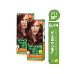 Neva Color Natural Colors 8.44 Tarçın Bakır Kalıcı Krem 2 Adet Saç Boyası