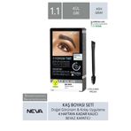 Neva Eyebrow Tint Vegan 1.1 Kül Gri Kaş Boyası Seti