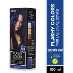 Neva Flashy Colors Elektrik Mavi Yarı Kalıcı Saç Boyası 100 ml Vegan Renk Yoğunlaştırıcı Özellik