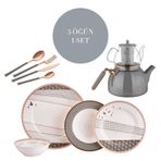 Neva N2938 Grizay Koro 3 Öğün 1 Set Tabak