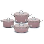 Neva N2981 Rose Chocolate Graye 8 Parça Tencere Seti