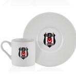 Neva N3422 Beşiktaş Lisanslı Arma Logo 2'li Kahve Fincan Takımı