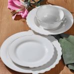 Neva N3522 Platin Hibrit 24 Parça 6 Kişilik Yemek Takımı