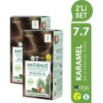 NEVA NATURALIS Amonyaksız 2'Lİ SET 7.7 KARAMEL Kalıcı Krem Saç Boyası Seti (VEGAN)