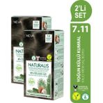 Neva NATURALIS (vegan) Amonyaksız 2'Lİ SET 7.11 YOĞUN KÜLLÜ KUMRAL Kalıcı Krem Saç Boyası Seti - 7,11