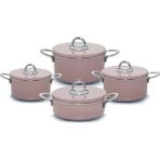 Neva Rose Chocolate 8 Parça Granit Tencere Seti Rose-Gri