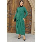 Neva Style 34281Y Yeşil Tesettür Elbise