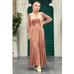 Neva Style 36971PD Pudra Tesettür Elbise