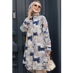 Neva Style Desenli Vizon Tesettür Tunik 11677V