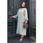 Neva Style Düğmeli Gri Tesettür Tunik 41401GR