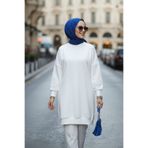 Neva Style Ekru Tesettür Tunik 30644E