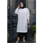 Neva Style Ekru Tesettür Tunik 30645E