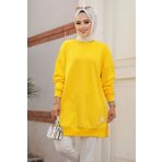 Neva Style Sarı Tesettür Tunik 30644SR