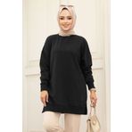 Neva Style Siyah Tesettür Tunik 30644S