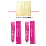 Nevacolor Premium 12.00 Yoğun Doğal Süper Açıcı 2x50 ml Kalıcı Krem Saç Boyası