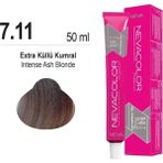 Nevacolor Saç Boyası 7.11 Ekstra Küllü Kumral