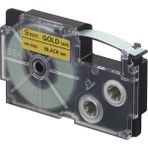 Nevada Casio Xr-9gd1 (Gold/black) Etiket Yazıcısı Kartuşu Altın Renk Üstüne Siyah Baskı