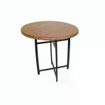 Nevada Yuvarlak Masa Çap 80Cm - (Werzalit, Wermodin Ve Allzalit Tabla) - Koyu Ahşap