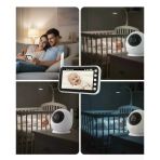 Nevamel® 4.5 Inç Ekranlı Gece Görüşlü Bebek Kamerası ve Monitörü