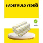 Nevamel® 5’Li İnce İşçilik Boya Rulo Seti Pürüzsüz Ve Eşit Kaplama