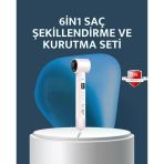 Nevamel® 6-İn-1 Saç Şekillendirme Seti Yüksek Hızlı Motor Negatif İyon Lcd Ekran