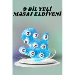 Nevamel® 9 Bilyeli El Şeklinde Omuz Bacak Masaj Aleti Masaj Eldiveni Giyilebilir Plastik Vücut Sıkılaştırıcı
