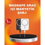 Nevamel Akıllı Koruma Sistemli Magsafe Araç Tutucu iPhone 12/13/14 Uyumlu - Çok Renkli