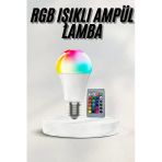 Nevamel Akıllı Rgb Led Ampul Led Uzaktan Kumandalı Renk Değiştiren Ampul