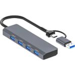 Nevamel Ally ADS-305D 4in1 Usb/type-C To 4x Usb3.0 Hub Çoğaltıcı Çevirici Dönüştürücü ADAPTÖR-(5775) - Standart