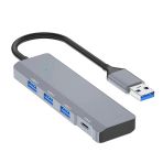 Nevamel Ally Ads-309A 4İn1 Usb To Usb + Type-C Hub Adaptör Çevirici Dönüştürücü Çoğaltıcı-(5775)