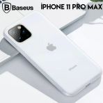 Nevamel Baseus Jelly Liquid Silica Gel İphone 11 Pro Max 6.5 Kılıf Şeffaf Sıvı Silikon Kılıf-(5775)