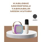 Nevamel® Bluetooth Karaoke Mikrofon Ve Hoparlör Seti Taşınabilir