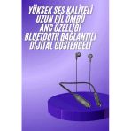 Nevamel Boyun Bantlı Kablolu Yüksek Ses Kaliteli Bluetooth Kulaklık Uzun Pil Ömrü