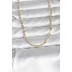Nevamel® Cm 14K Gold Renk Çizgi Lazer Model 60 Cm Kadın Kolye 5886