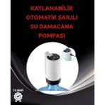 Nevamel Damacana Üstü Akıllı Su Pompası | 3 Damacana Kullanım | 4W Güç | Micro USB Şarjlı | Katlanabilir & Taşınabilir