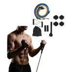 Nevamel® Direnç Seviyeli Pilates Ve Fitness Egzersiz Bandı Seti Kapı Askılı