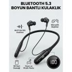 Nevamel® Ekranlı Ve Sd Kart Destekli Bluetooth 5.3 Boyun Bantlı Kulaklık