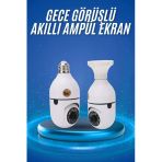Nevamel® Gece Görüşlü Akıllı Dönebilen Ev Kamerası Ampül Kamera