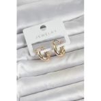 Nevamel® Gold Renk Pirinç Halka 15 Mm Kadın Küpe 5886