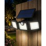 Nevamel® Hareket Sensörlü Solar Bahçe Lambası Güçlü Led Duvar Projektörü