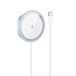 Nevamel Hoco Cw53 15W Magsafe Kablosuz Wireless Stand Hızlı Şarj Cihazı-(5775)