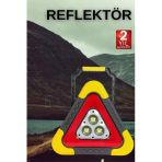 Nevamel® Işıklı Üçgen Reflektör Led Projektör Acil Durum Feneri Flaşör 500 Lümen