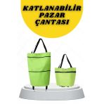 Nevamel® Katlanabilir Tekerlekli Alışveriş Çantası Pratik Ve Detaylı Pazar Arabası