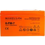 Nevamel® Makelsan 12V 7AH Bakımsız Kuru Akü. Ups Için UYGUNDUR.(1923)